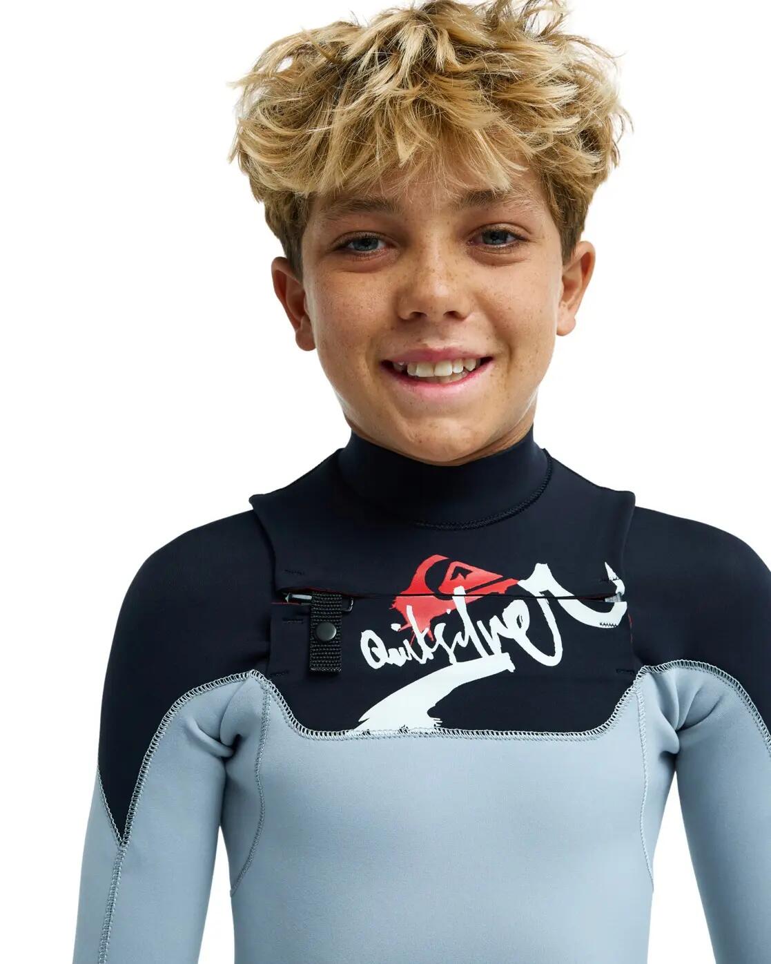 Combinaison de surf zip poitrine YOUNG GUNS 4/3MM Gris Garçon 4/4