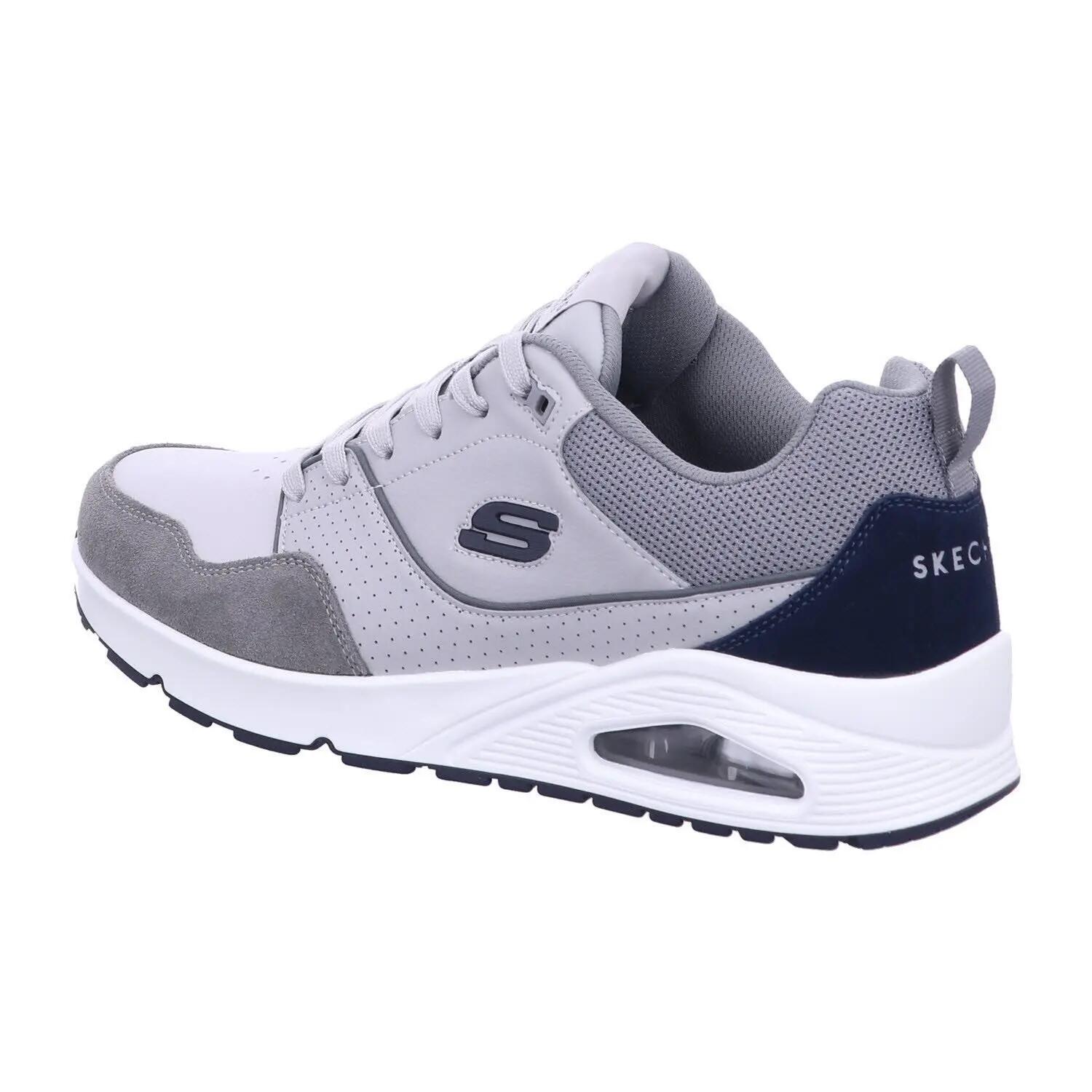 Skechers Homem 183020 GRY Sapato de Atacadores Plástico (Sintético) cinzento 3/5