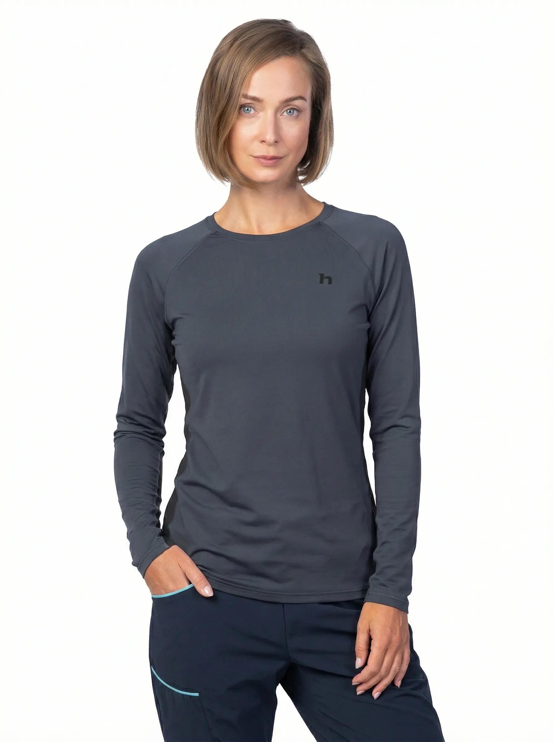 Merino sport-T-shirt met lange mouwen voor dames, Hannah 2/3