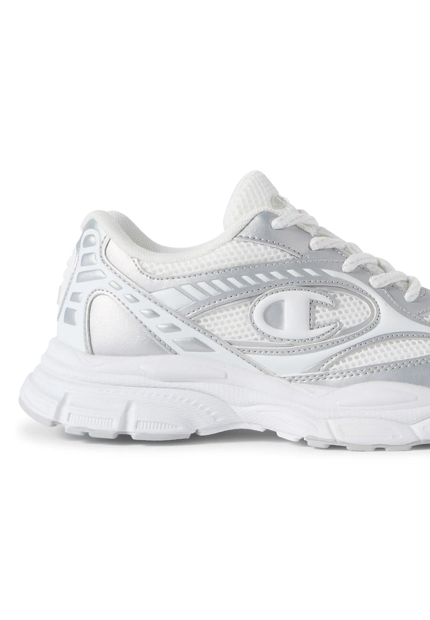 Champion Teen RT25 U PS Sneaker White/Silver 4/5