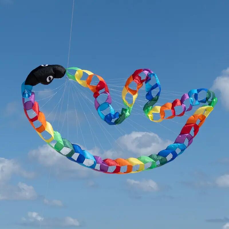 Vlieger accessoire Spiderkites Snake Wheel 52152 Regenboog 300 cm 3/3
