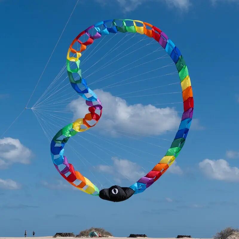 Vlieger accessoire Spiderkites Snake Wheel 52152 Regenboog 300 cm 2/3