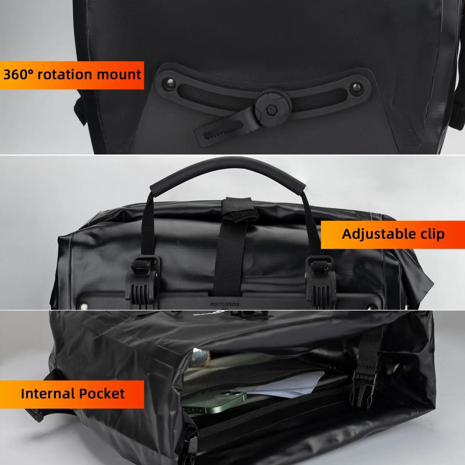 ROCKBROS 2 Stück Gepäckträgertasche Wasserdicht 5/7