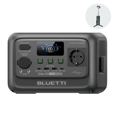 Elite 30 v2 288wh/600w bluetti draagbare zonnegenerator voor reizen,camping