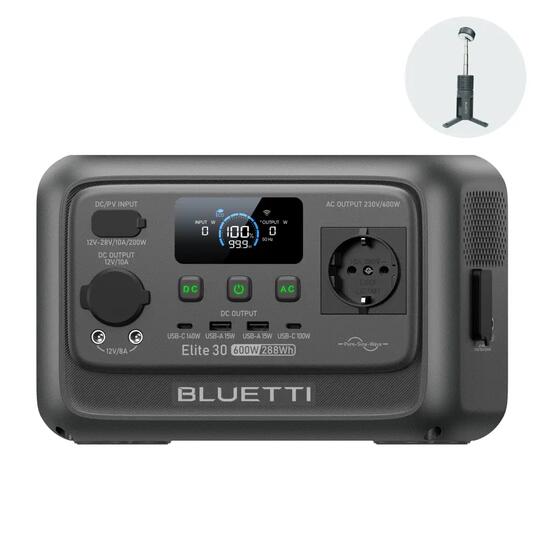 Elite 30 V2 288Wh BLUETTI Portable Solar Generator for Outdoor, Campers, Home