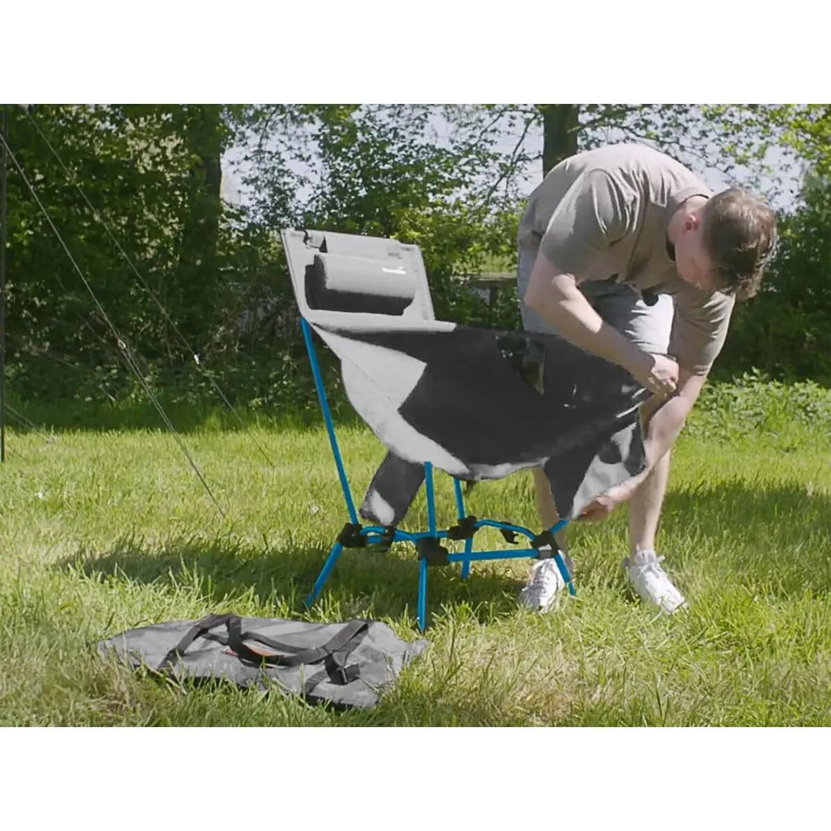 Cadeira de campismo Compact Flex - Peso máximo do utilizador 200 kg - dobrável 9/15