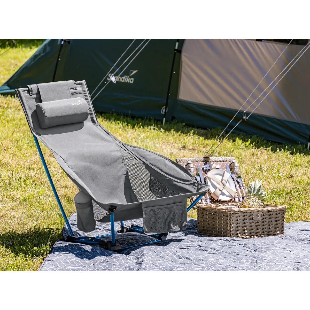 Cadeira de campismo Compact Flex - Peso máximo do utilizador 200 kg - dobrável 6/15
