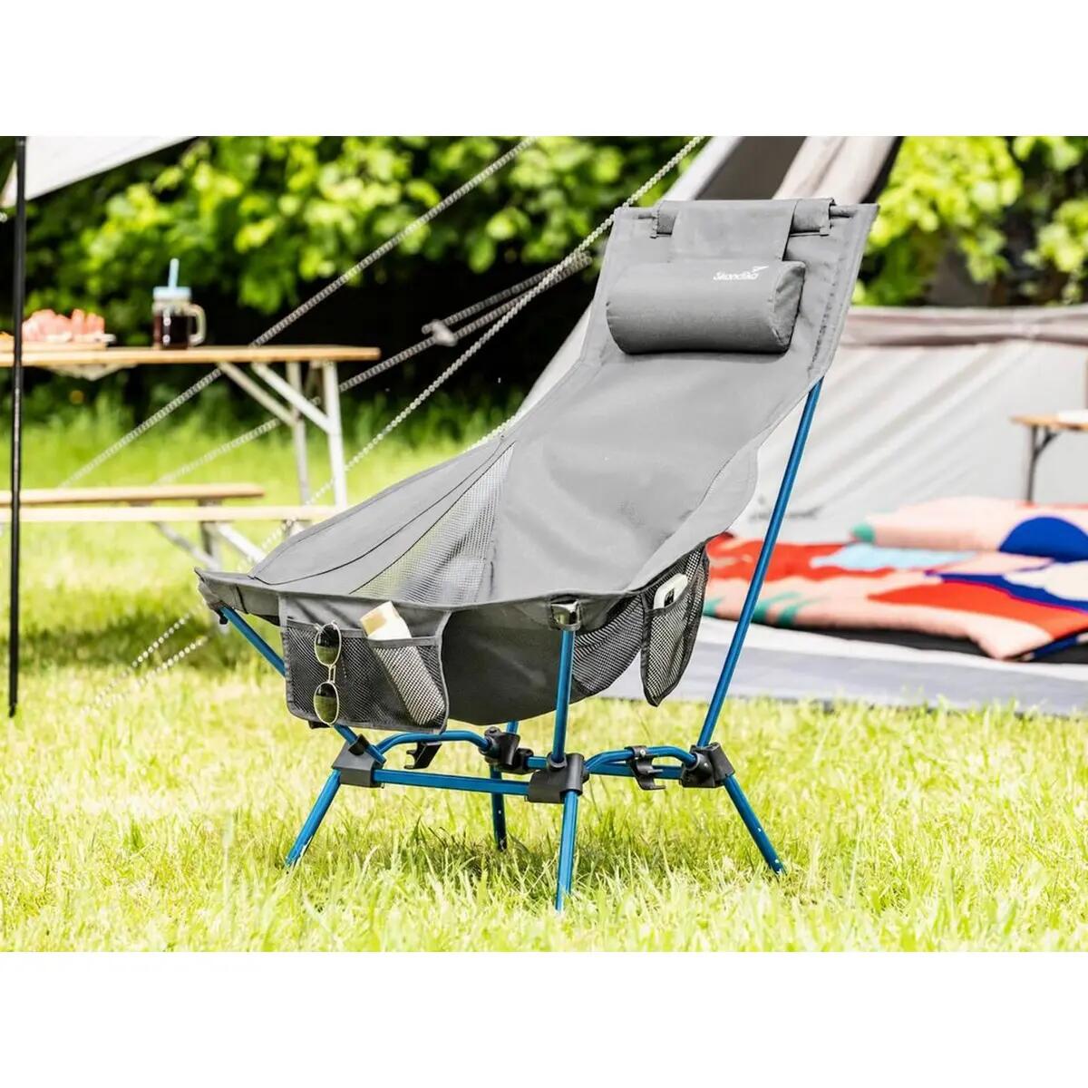 Cadeira de campismo Compact Flex - Peso máximo do utilizador 200 kg - dobrável 2/15
