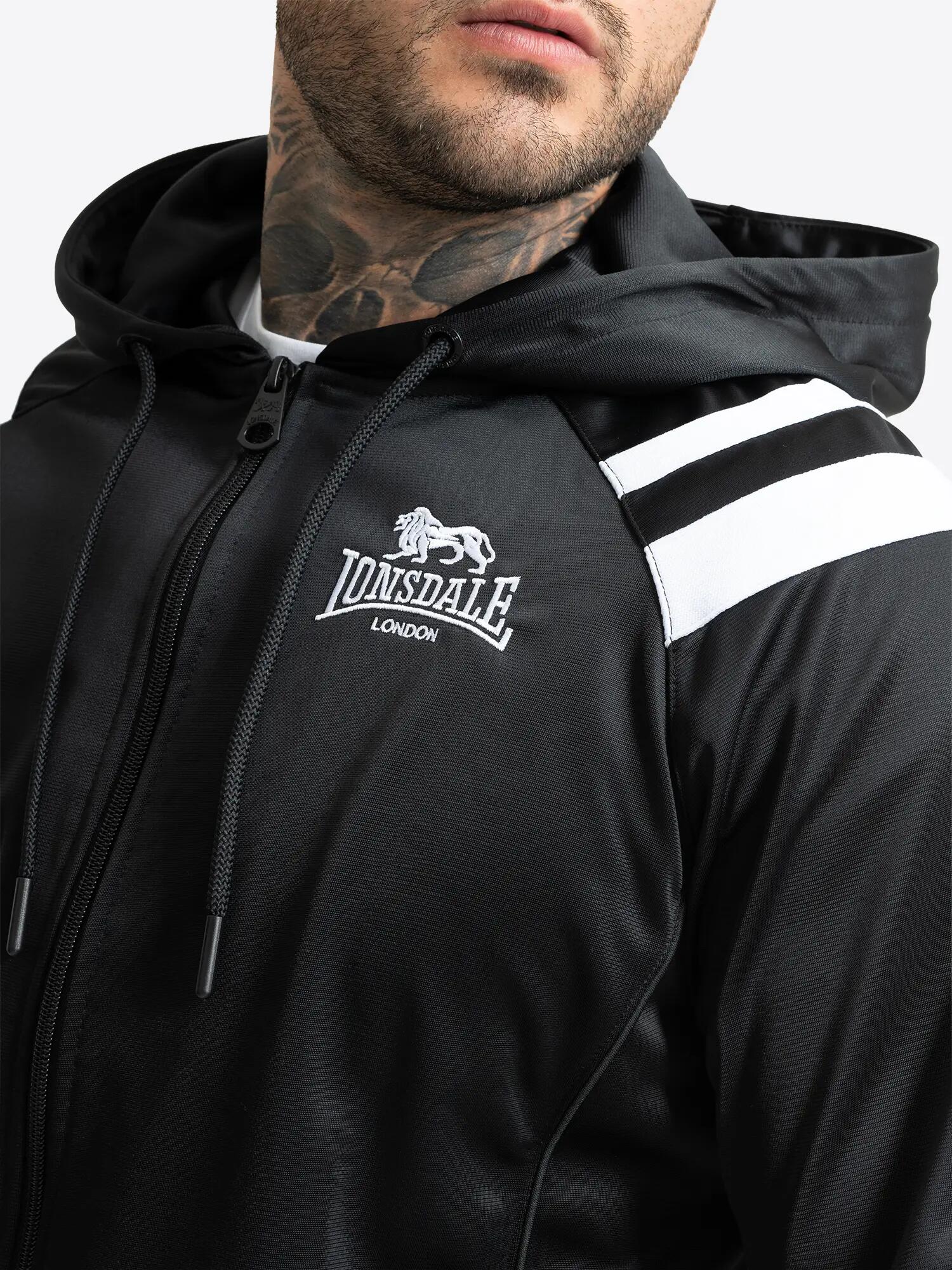 LONSDALE Herren Trainingsjacke mit Kapuze normale Passform GOLDERS 6/6