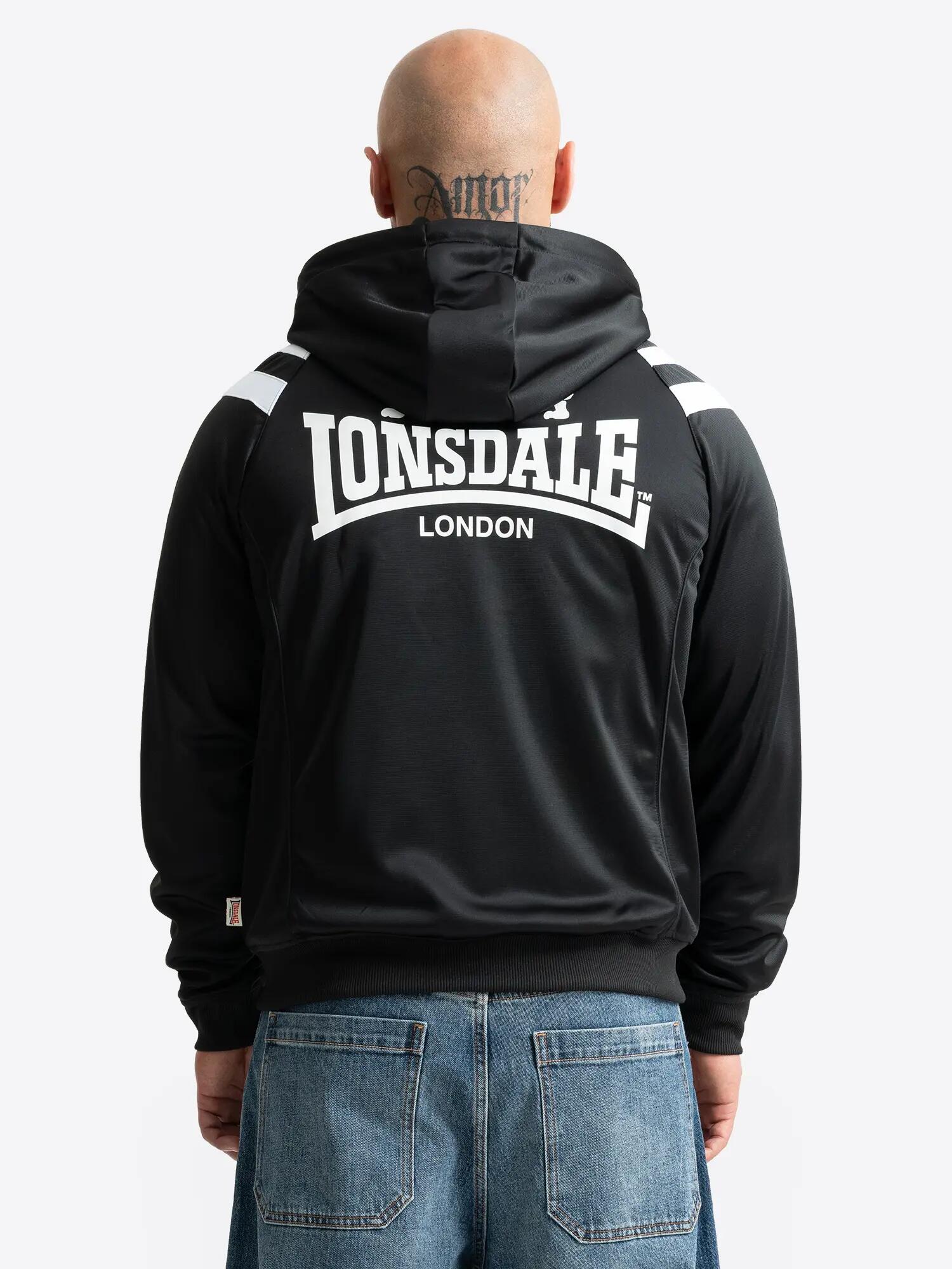 LONSDALE Herren Trainingsjacke mit Kapuze normale Passform GOLDERS 5/6