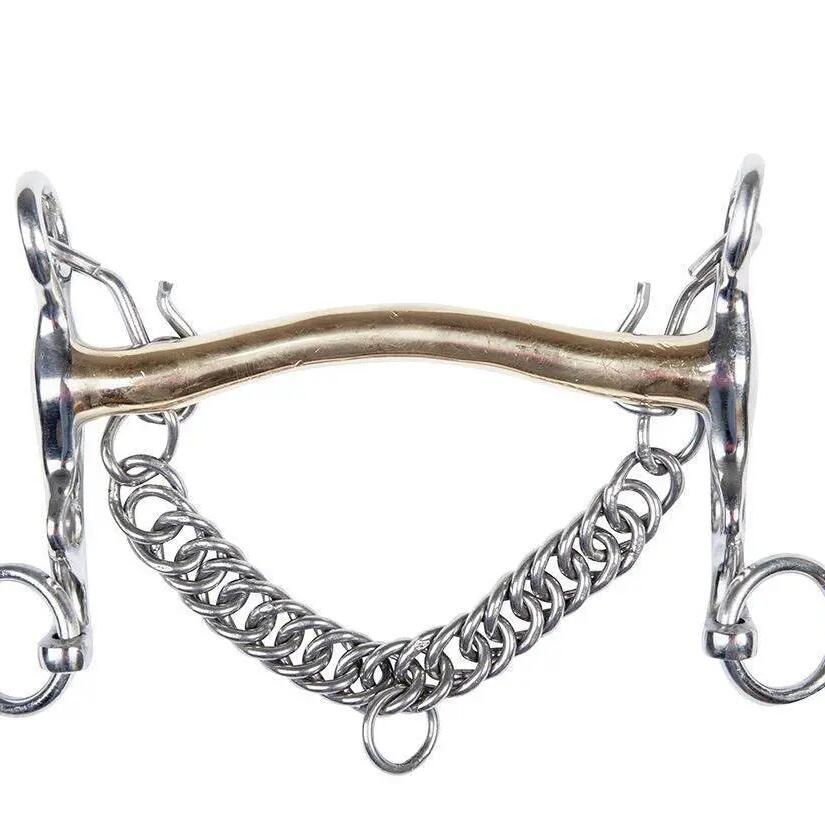 Mouthpiece for horse in maillechort HKM 5 cm
