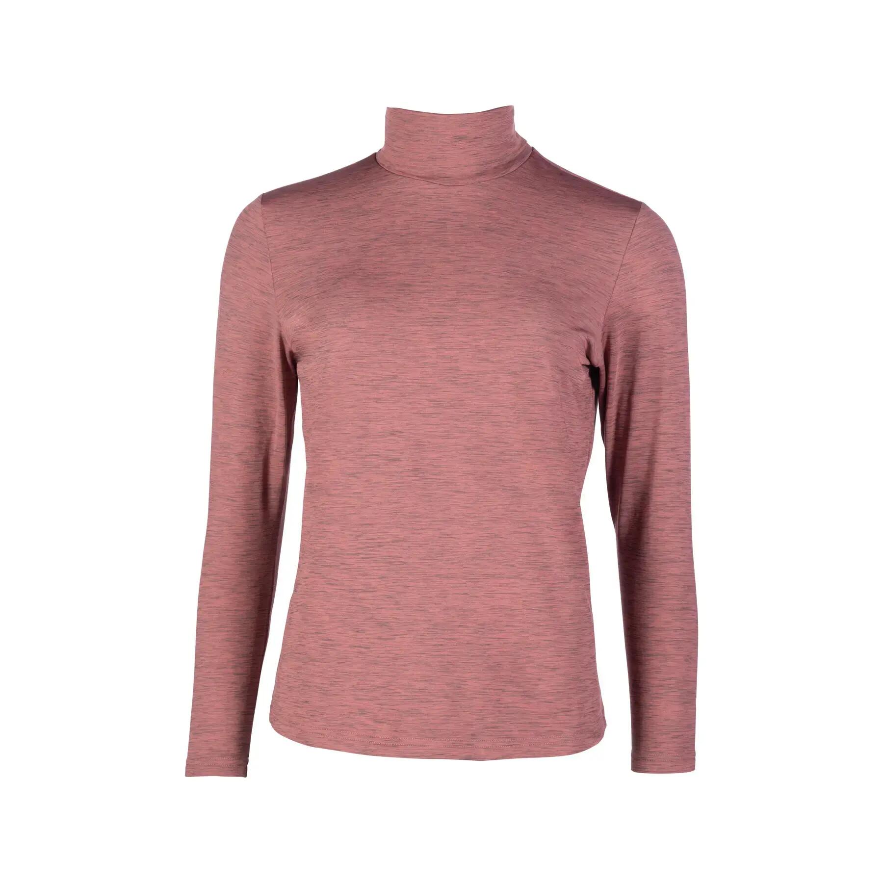 Paardrijshirt met lange mouwen en rolkraag meisje HKM Ruby 1/3