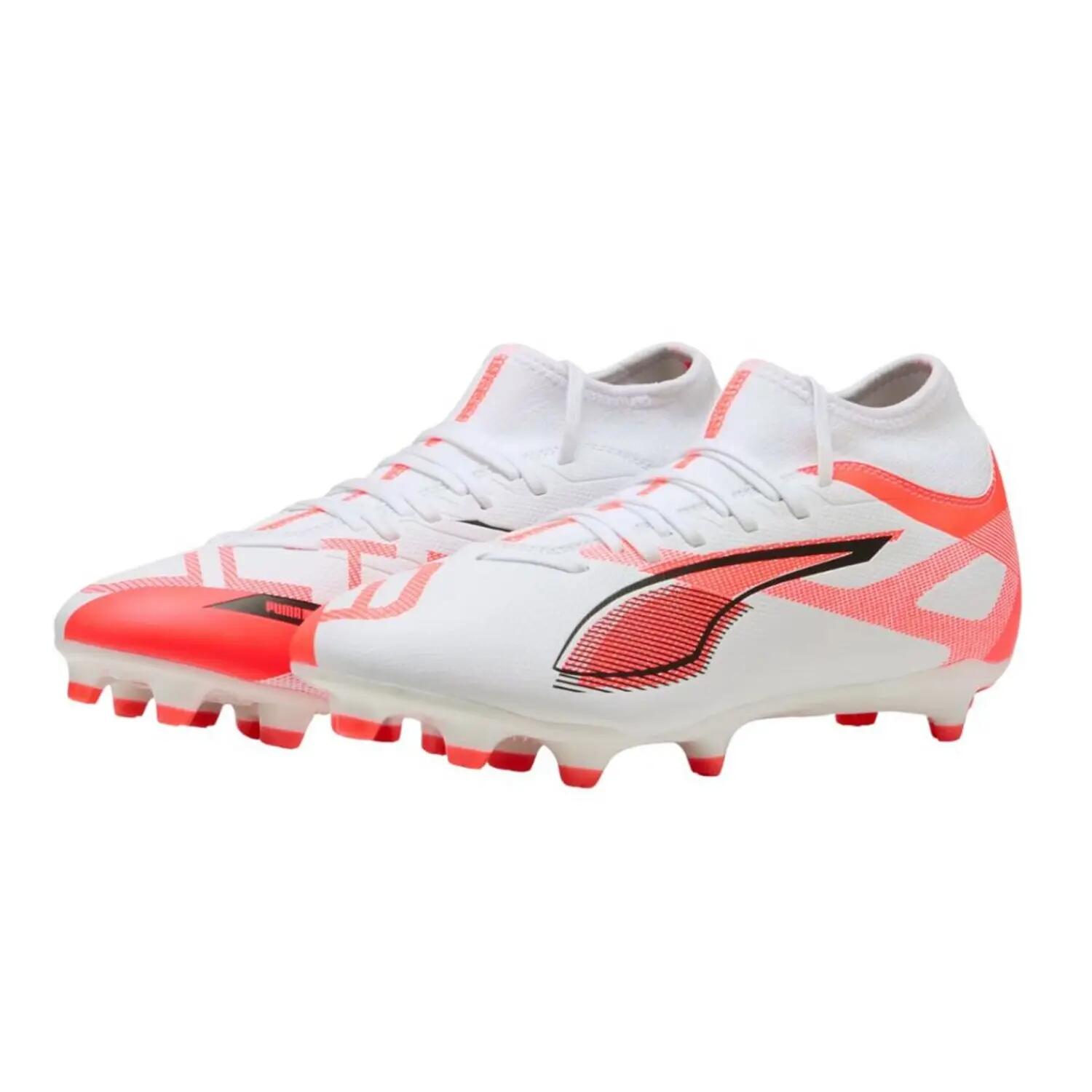Botas de futebol Ultra 5 Play Firm Ground para homem (Branco / Vermelho) 6/6
