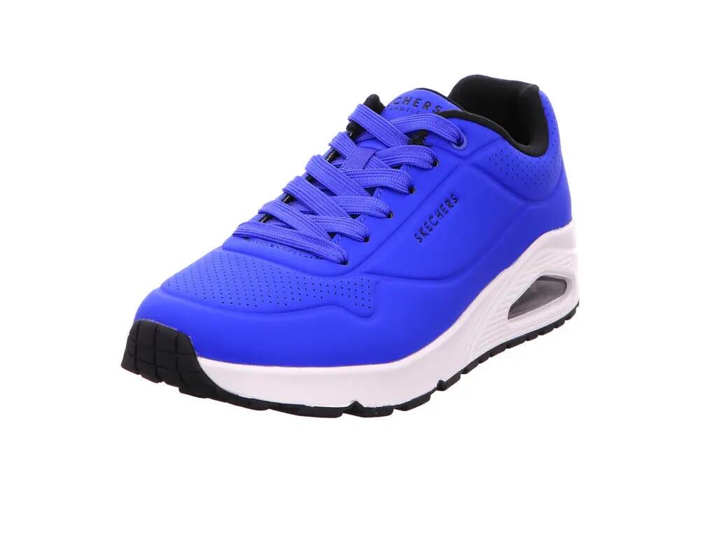 Skechers Herren Schnürschuh Uno Stand On Air in blau 2/5