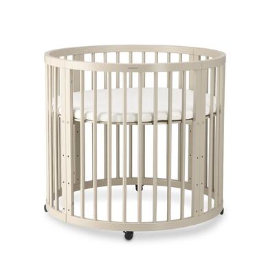 Box Willow - Box Bambini Rotondo con Materasso - Box con Ruote - Nero