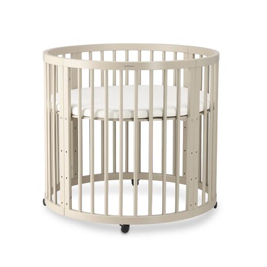Box Willow - Box Bambini Rotondo con Materasso - Box con Ruote - Nero