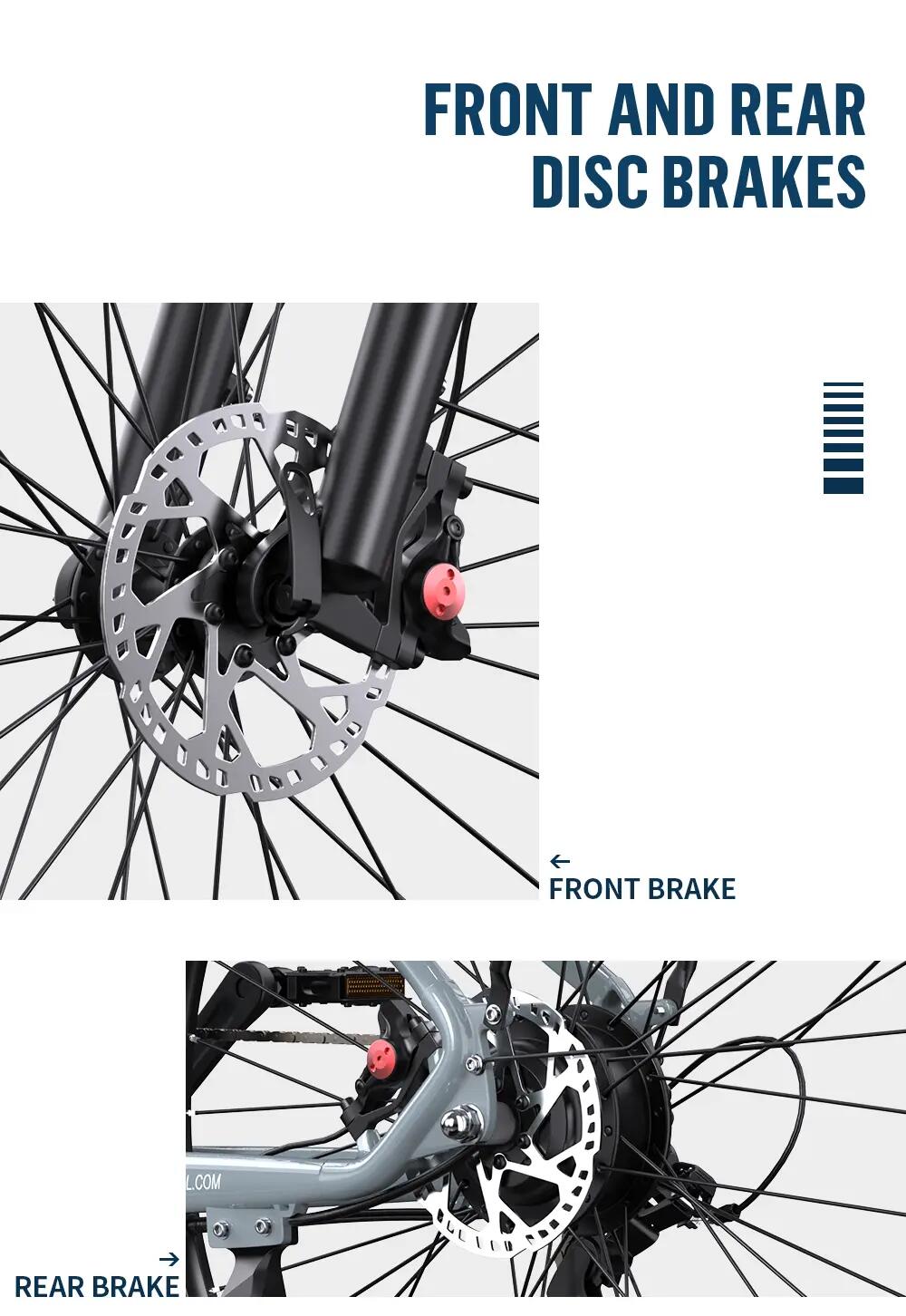 Bicicleta Eléctrica Urbana ONESPORT OT05 Pro｜Motor 250W｜Batería 36V 22.5Ah 10/11