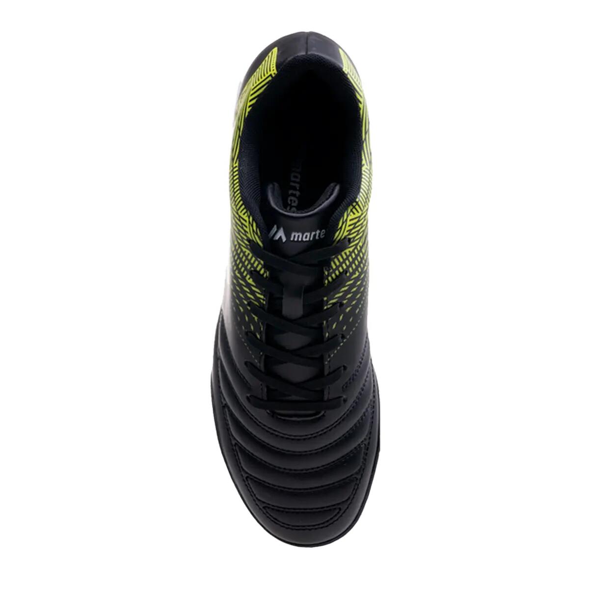 Botas de Fútbol Mator Tf para Hombre Negro, Lima, Plateado 5/5