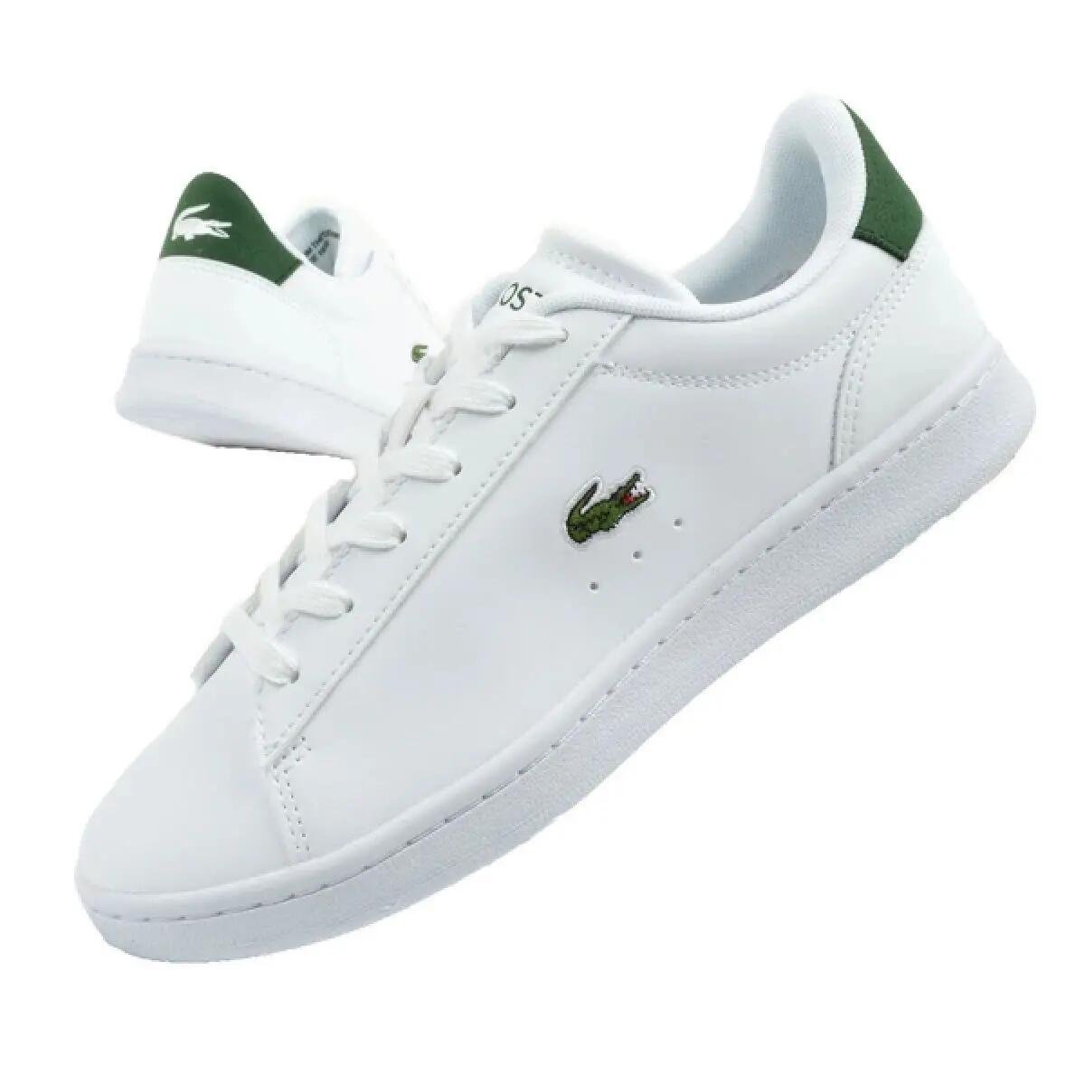 Dames Carnab Leren Trainers (Wit) 7/11