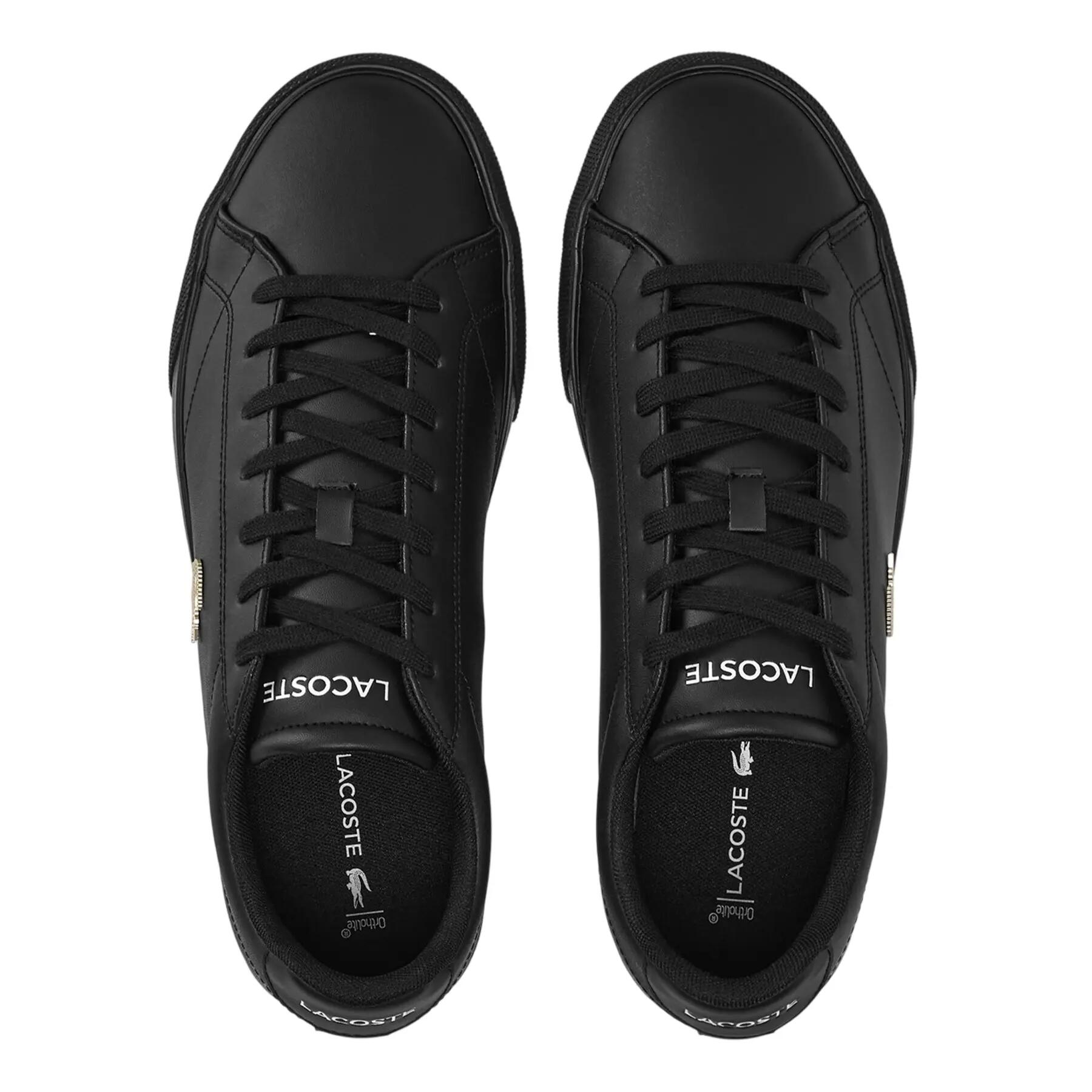 Lerond Pro Logo leren sportschoenen voor heren (Zwart) 3/7