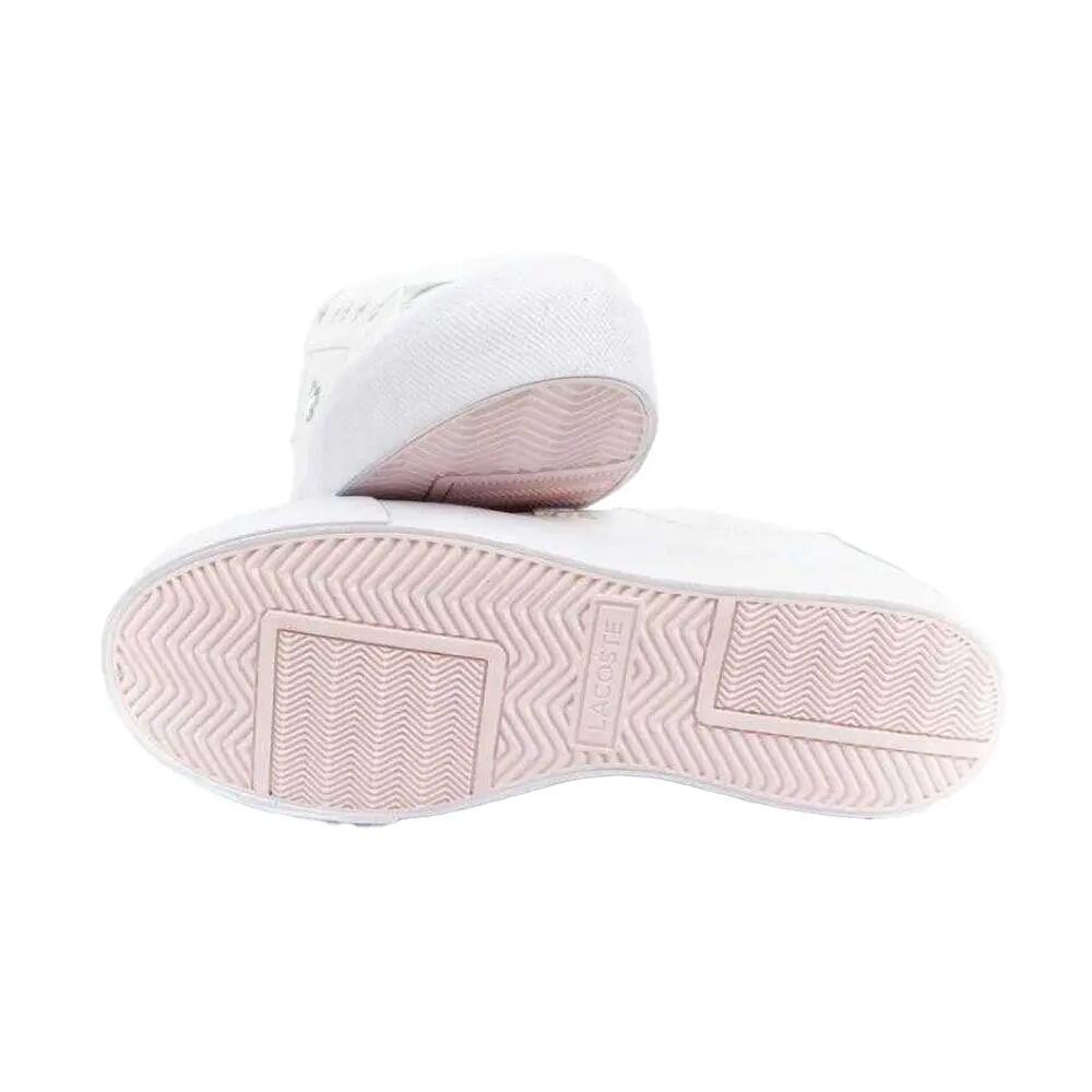 Dames Ziane Leren Platform Trainers (Wit) 7/10