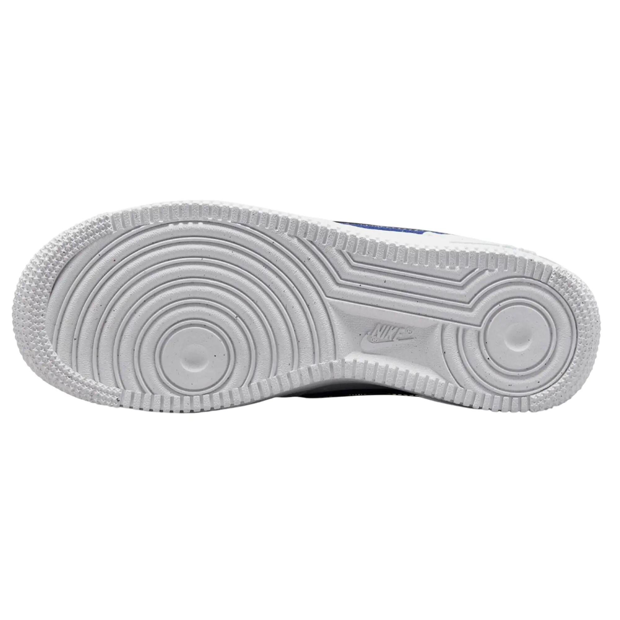 Zapatillas Deportivas de Cuero Air Force 1 Diseño Swoosh para Mujer Blanco 6/6
