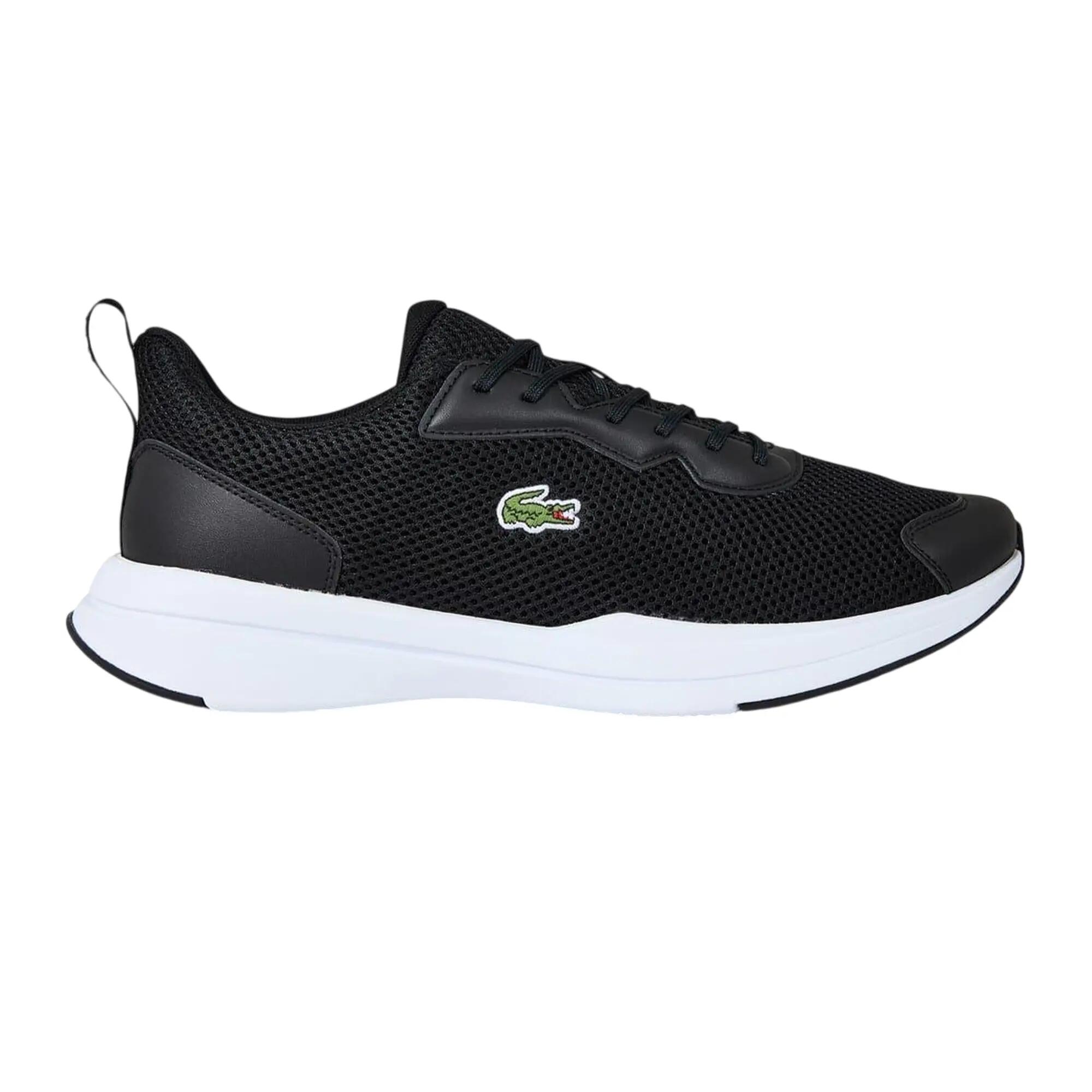Mens Neo Runbase Leather Trainers (Black/White) 3/4
