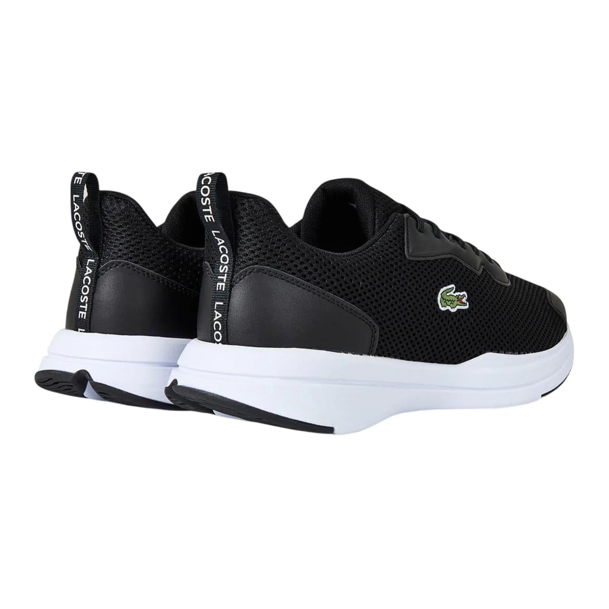 Mens Neo Runbase Leather Trainers (Black/White) 2/4