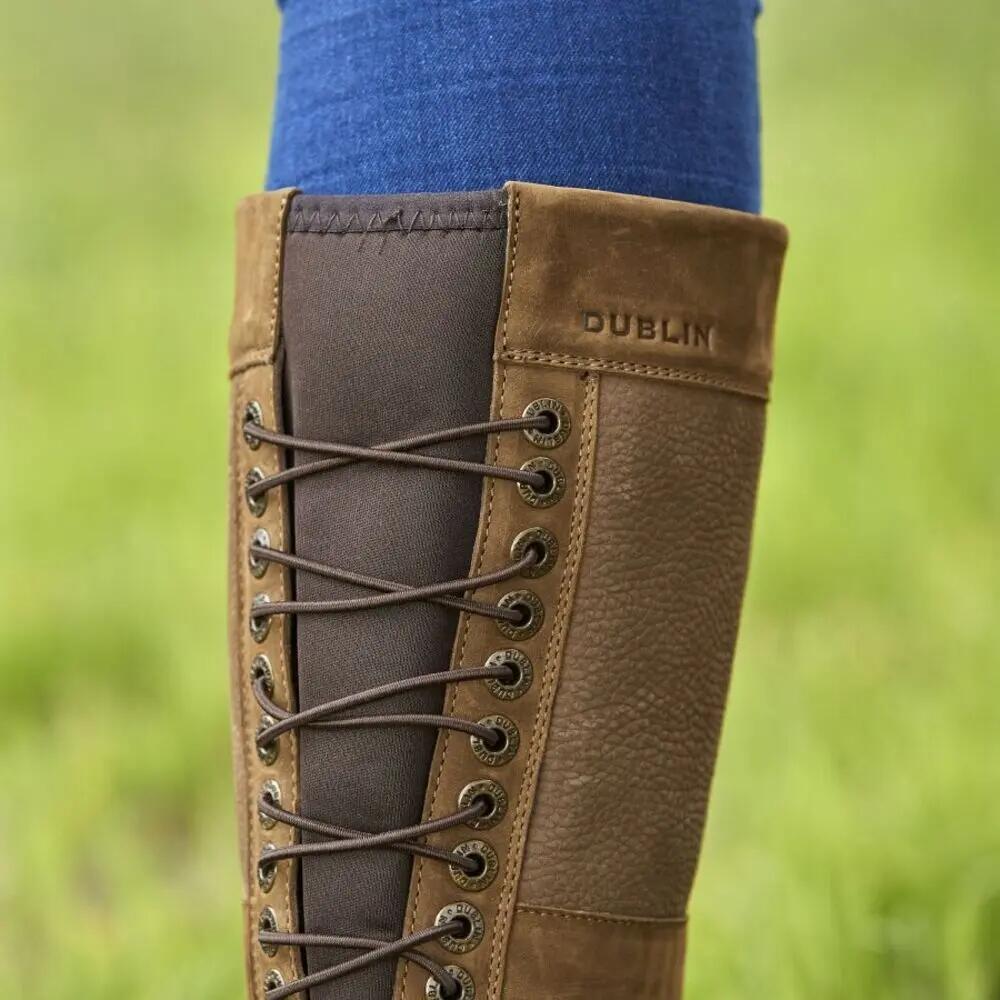 Womens/Ladies Danman Leather Boots (Chocolate Brown) 5/5