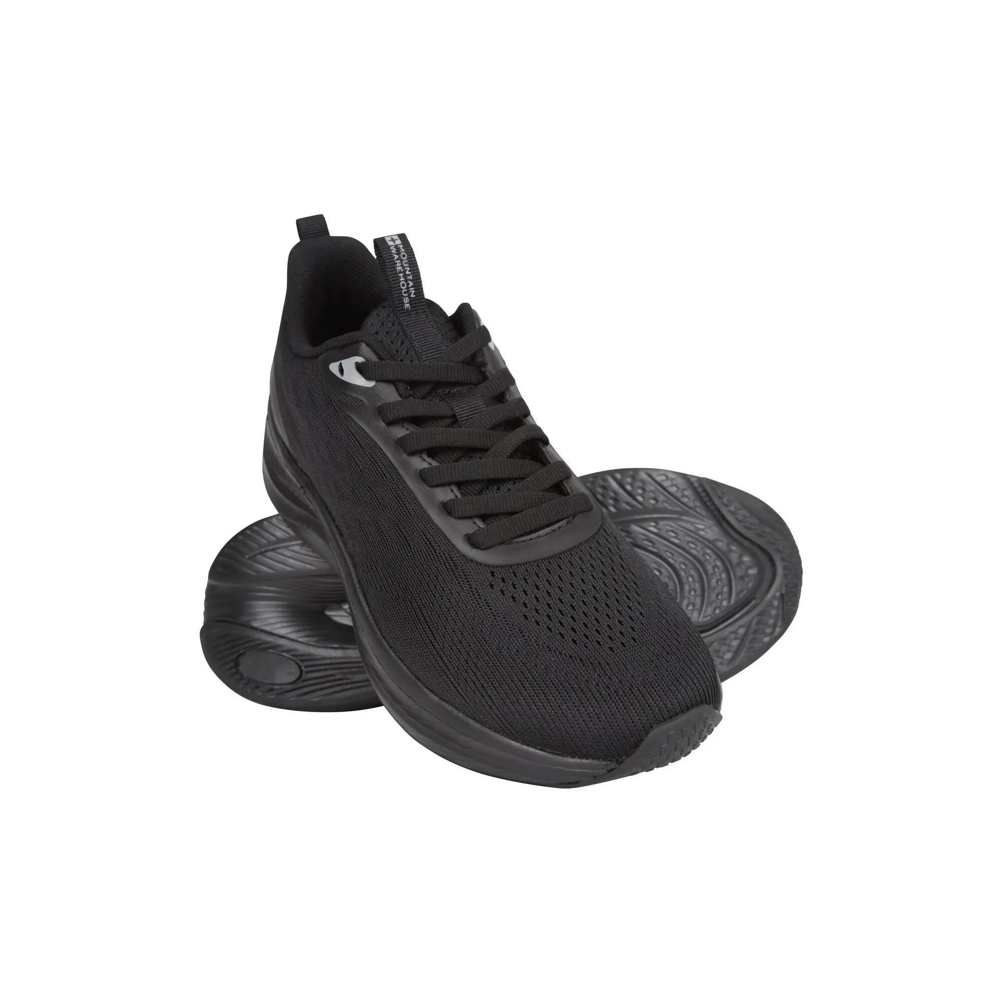 Childrens/Kids Nimble Lightweight Active Trainers (Black) 5/5