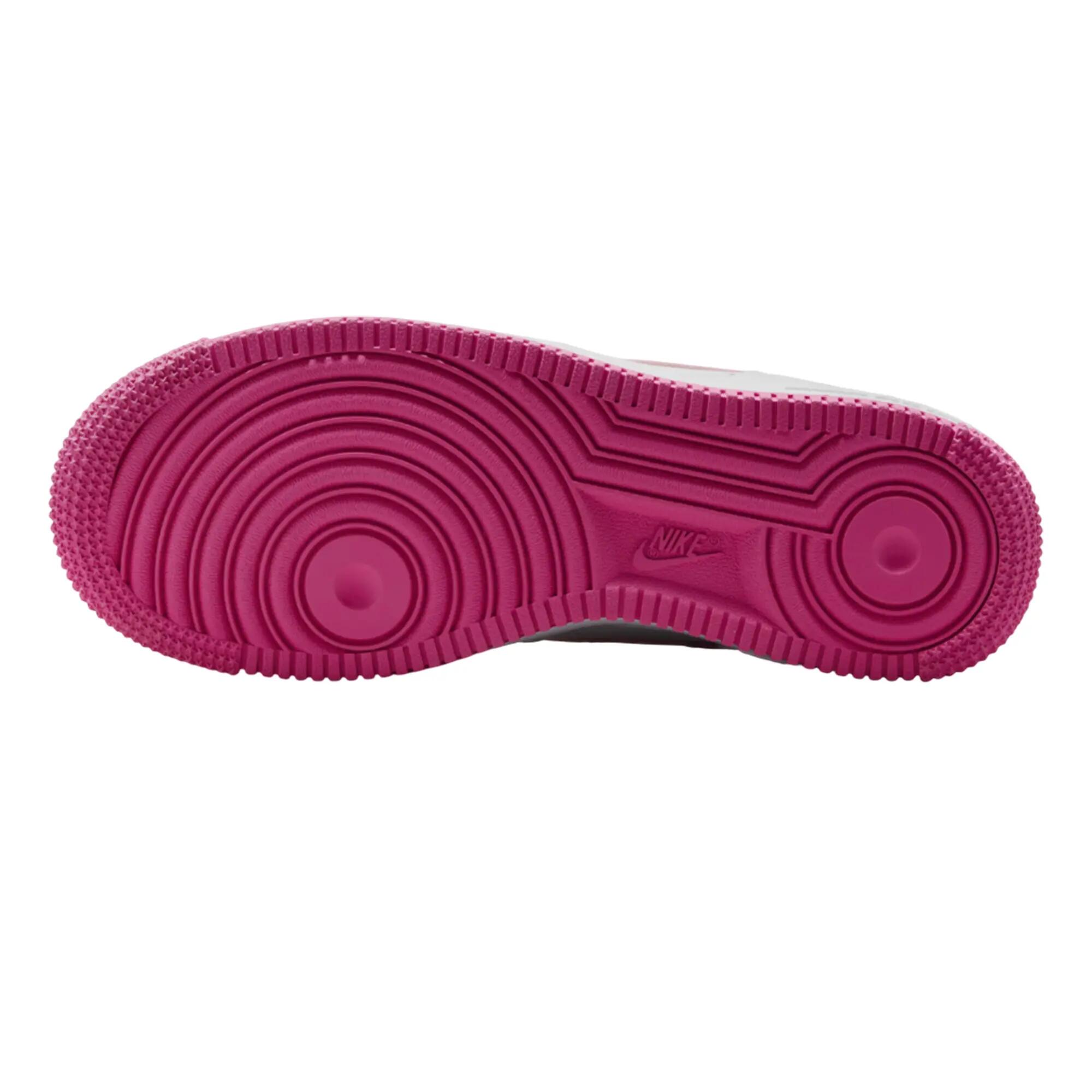 Scarpe Sportive Pelle Donna Nike Air Force 1 Bianco Rosa 7/7