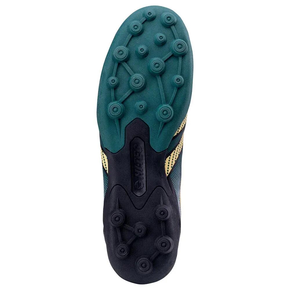 Botas de Fútbol para Suelo Firme Hilan para Hombre Negro, Turquesa Oscura, 5/5