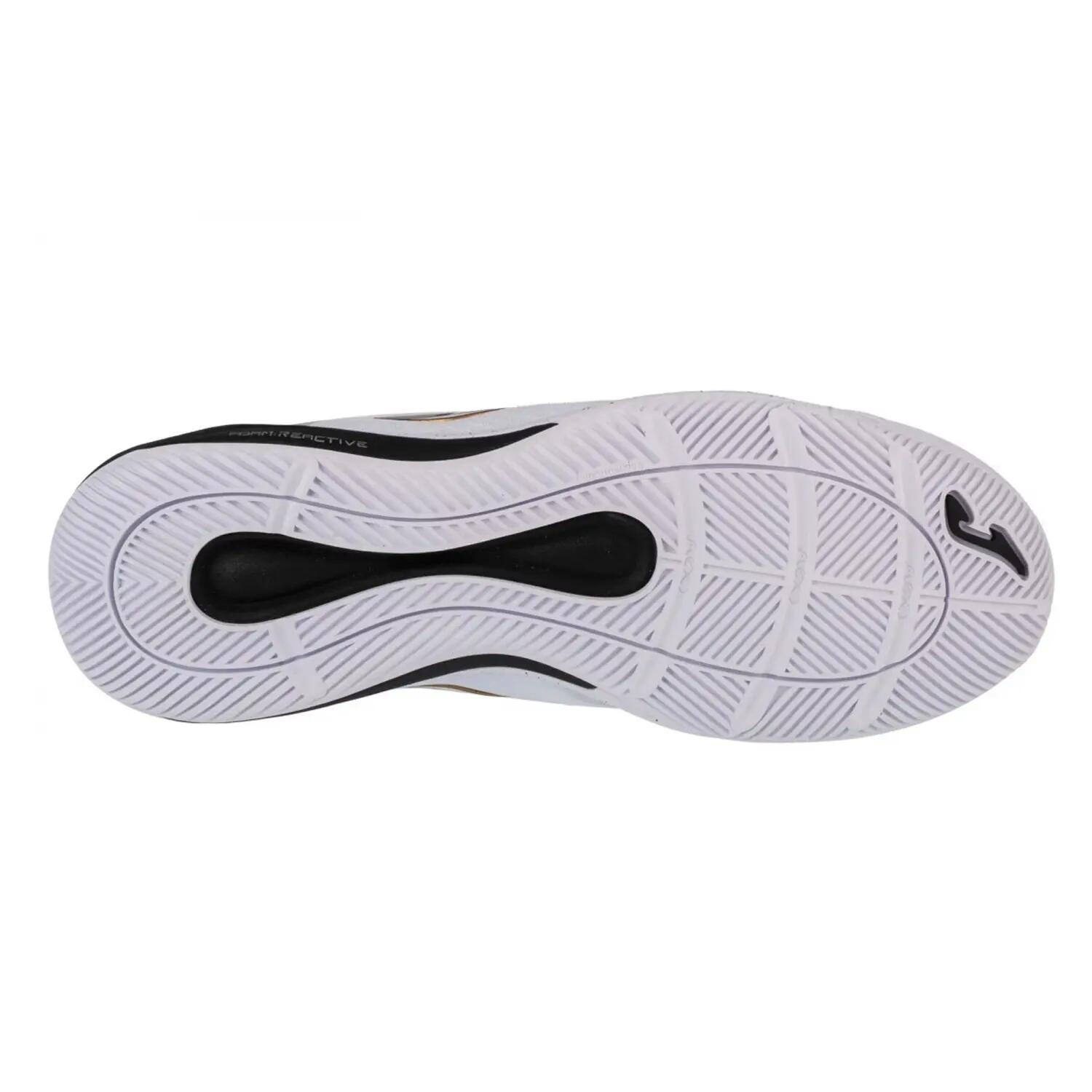 Mens Invicto Indoor Football Shoes (White/Black) 6/6