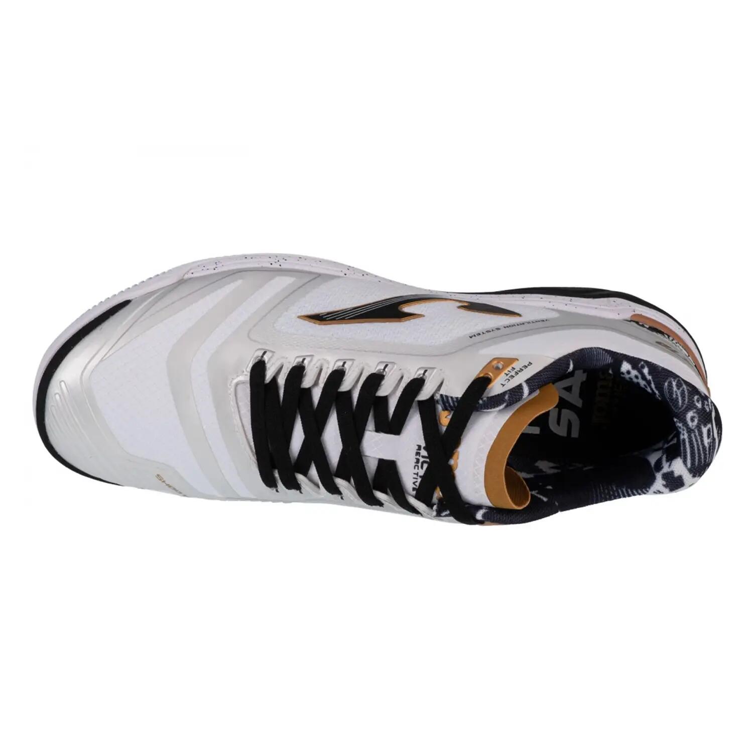 Mens Invicto Indoor Football Shoes (White/Black) 5/6
