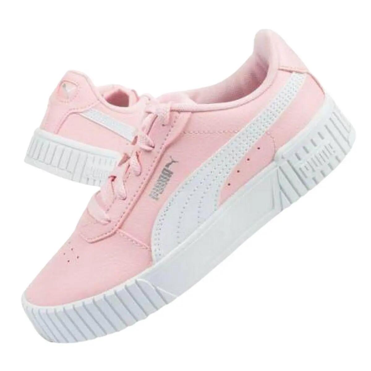Scarpe Sportive Logo Bambini Puma Carina Rosa 7/7