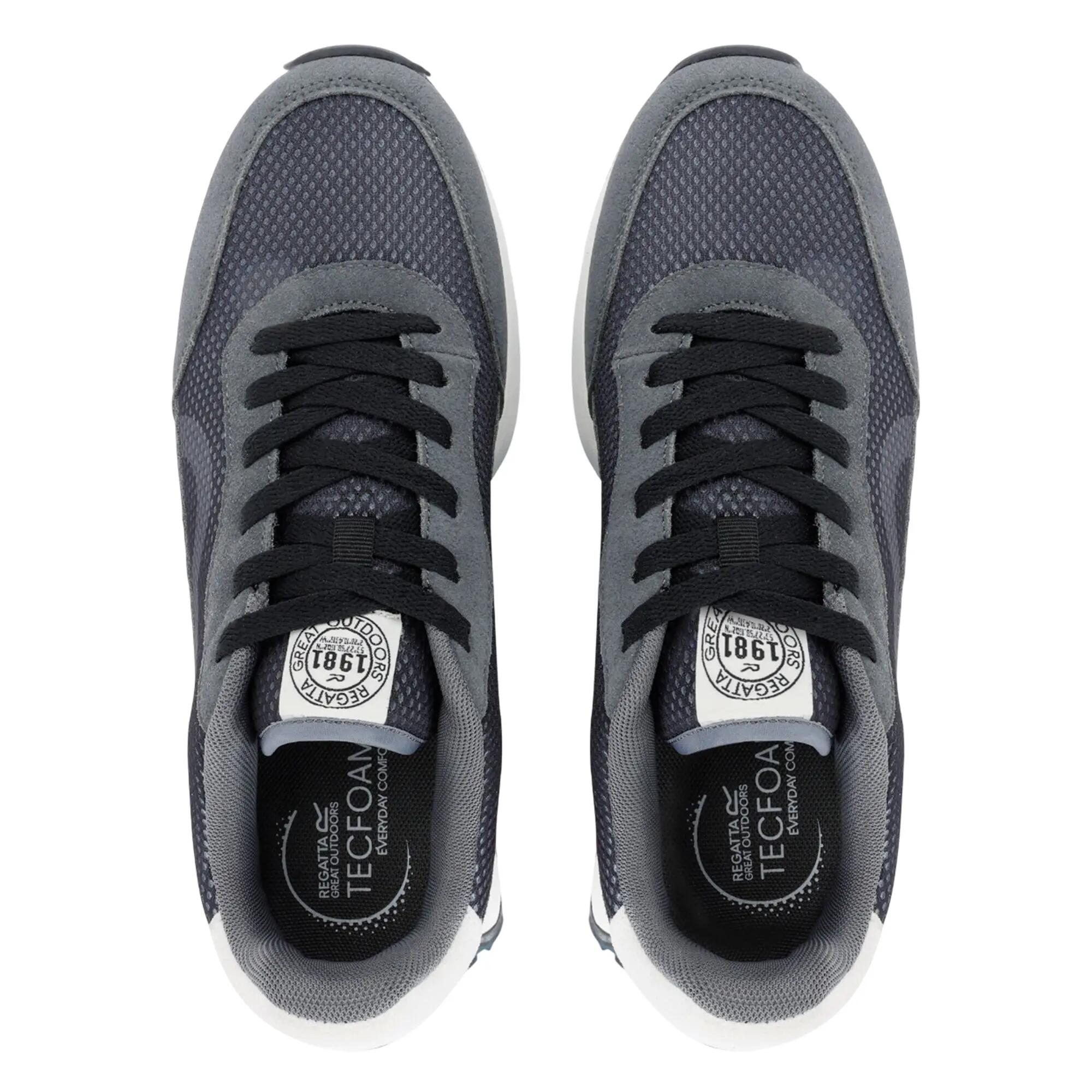 Heren Marine Heritage Suede Trainers (Zwart/Briar) 6/7