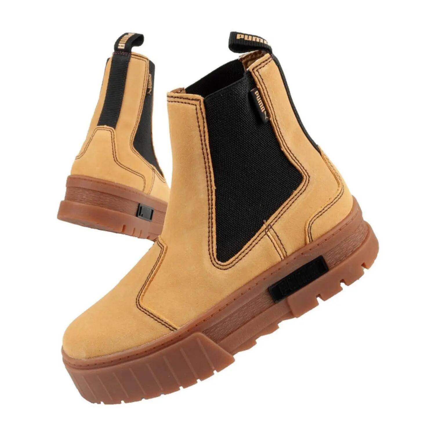 Stiefeletten "Mayze", Wildleder Damen Braun/Schwarz 7/7