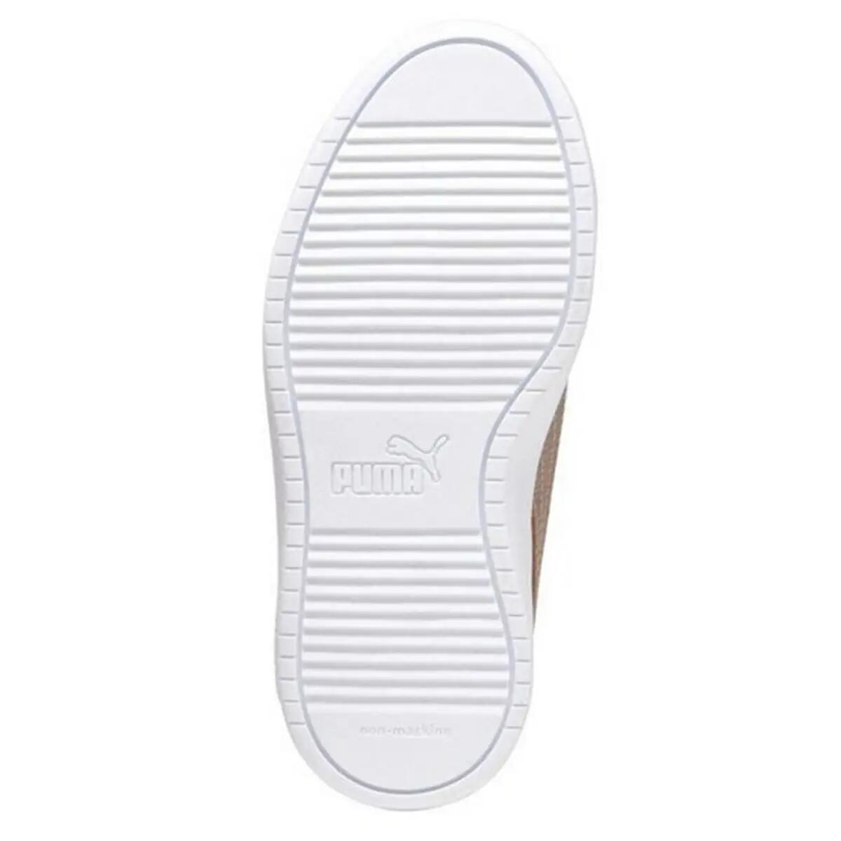 Scarpe Sportive Pelle Ecologica Bambini Puma Rickie Classic V PS Bianco 6/7
