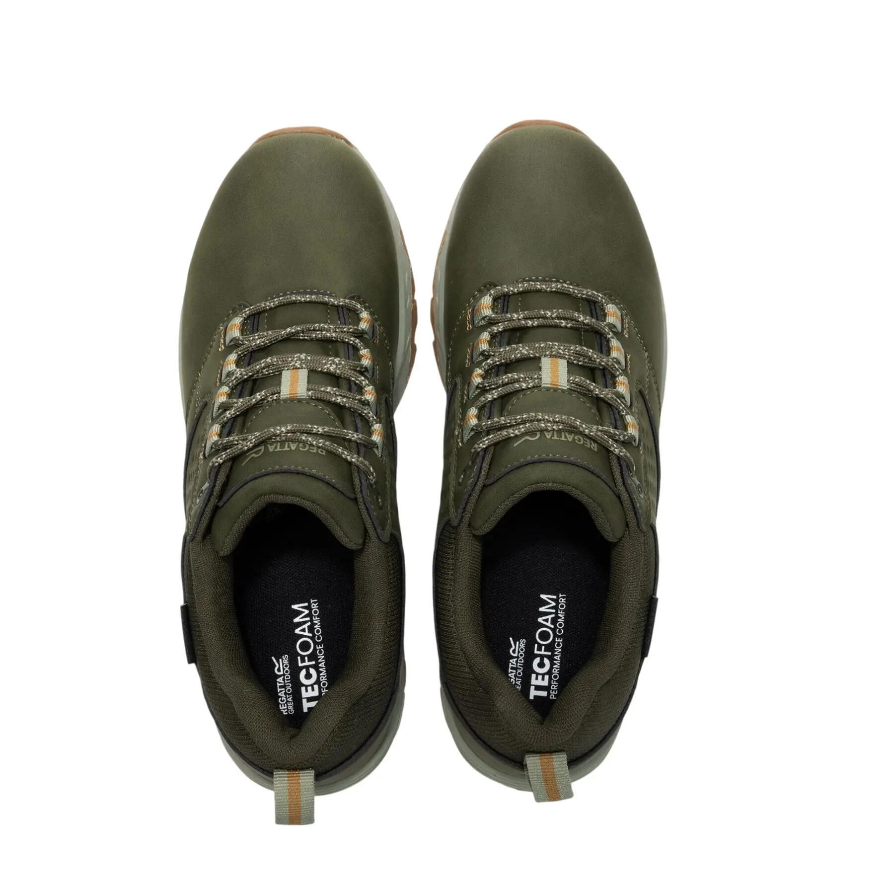 Heren Amble Waterdichte Lage Afgesneden Wandelschoenen (Donker Khaki/Bosbruin) 7/7