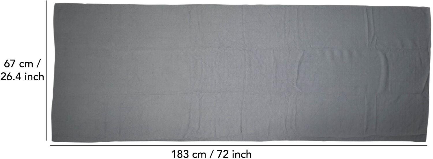 Asciugamano da yoga antiscivolo Tunturi 183x63 cm grigio 4/7