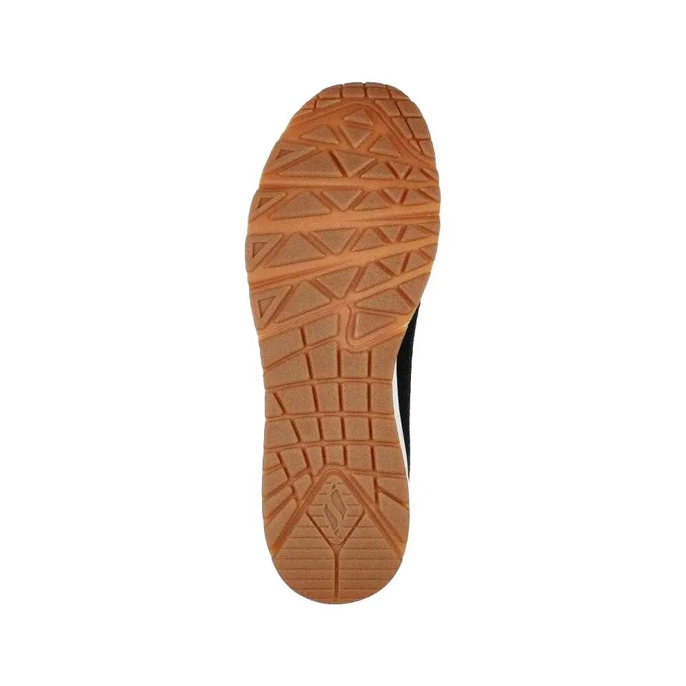 Calçado de couro Uno Stacre para homem (Preto) 6/7