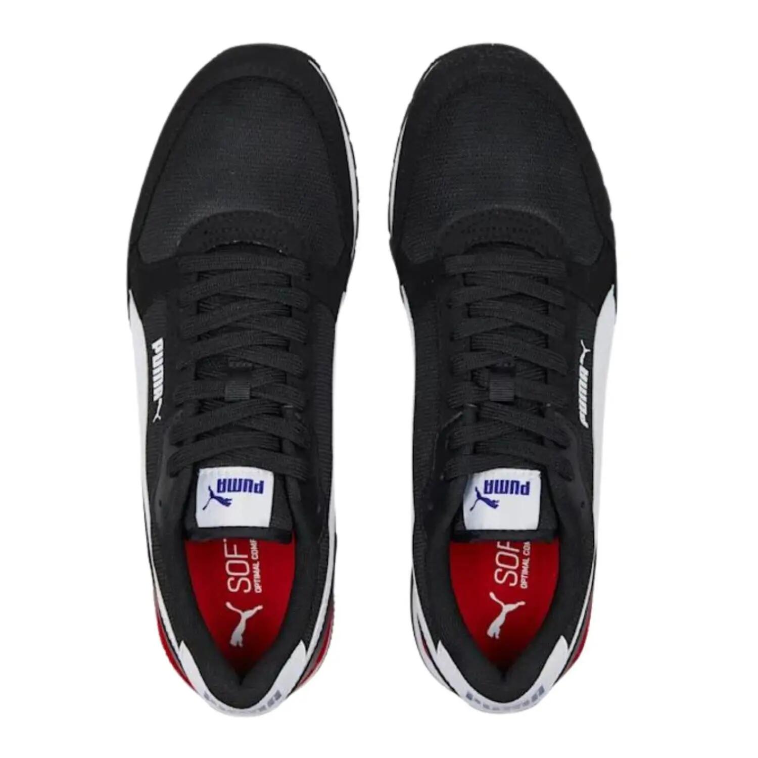 Calçado de malha St Runner V3 para homem (Preto / Branco / Vermelho) 4/10