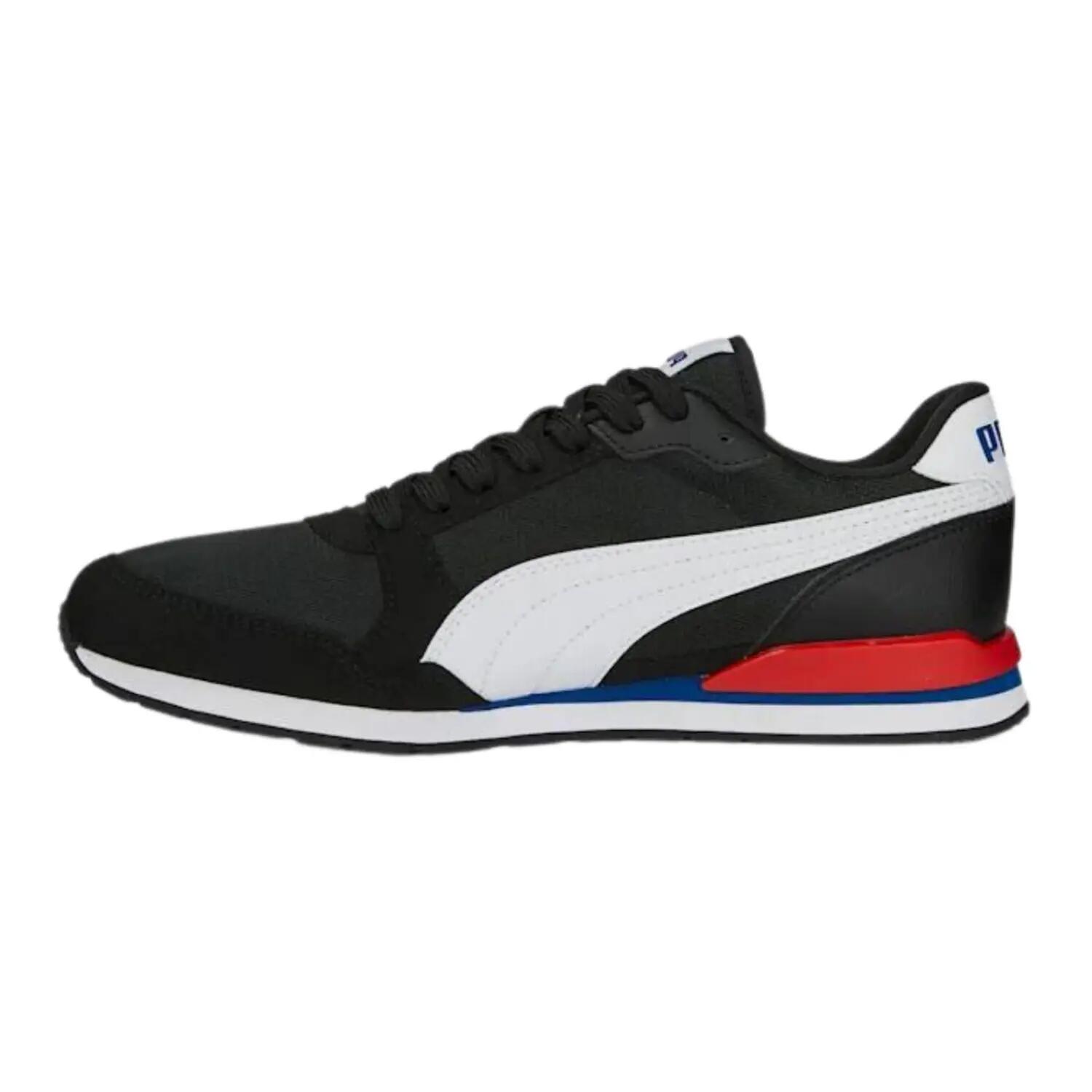 Calçado de malha St Runner V3 para homem (Preto / Branco / Vermelho) 3/10