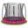 Trampoline - Comfort Edition Ground - 251 cm - Rond Roze