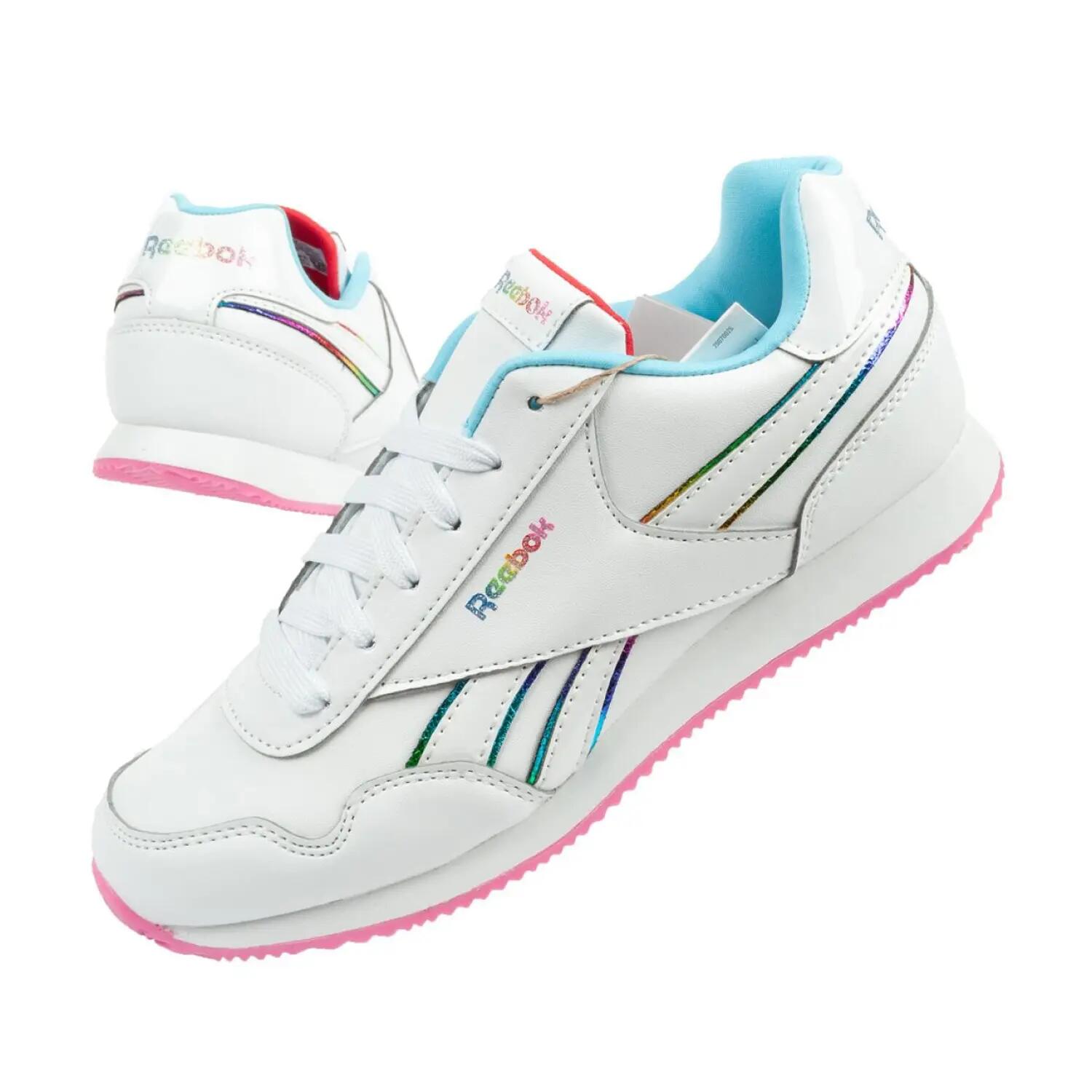 Scarpe Sportive Pelle Ecologica Bambini Reebok Royal Bianco 6/6