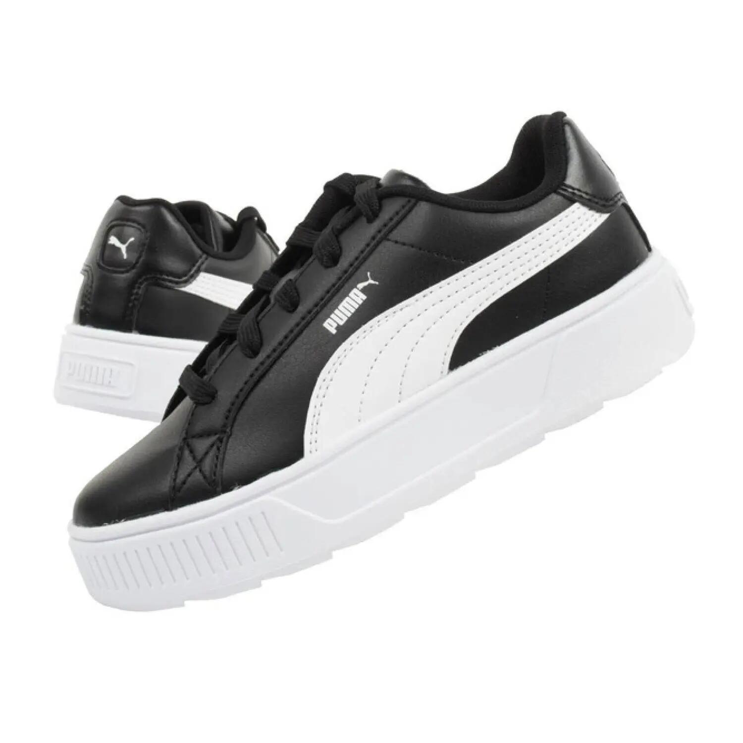 Calçado de couro Karmen para criança/adolescente (Preto / Branco) 7/7