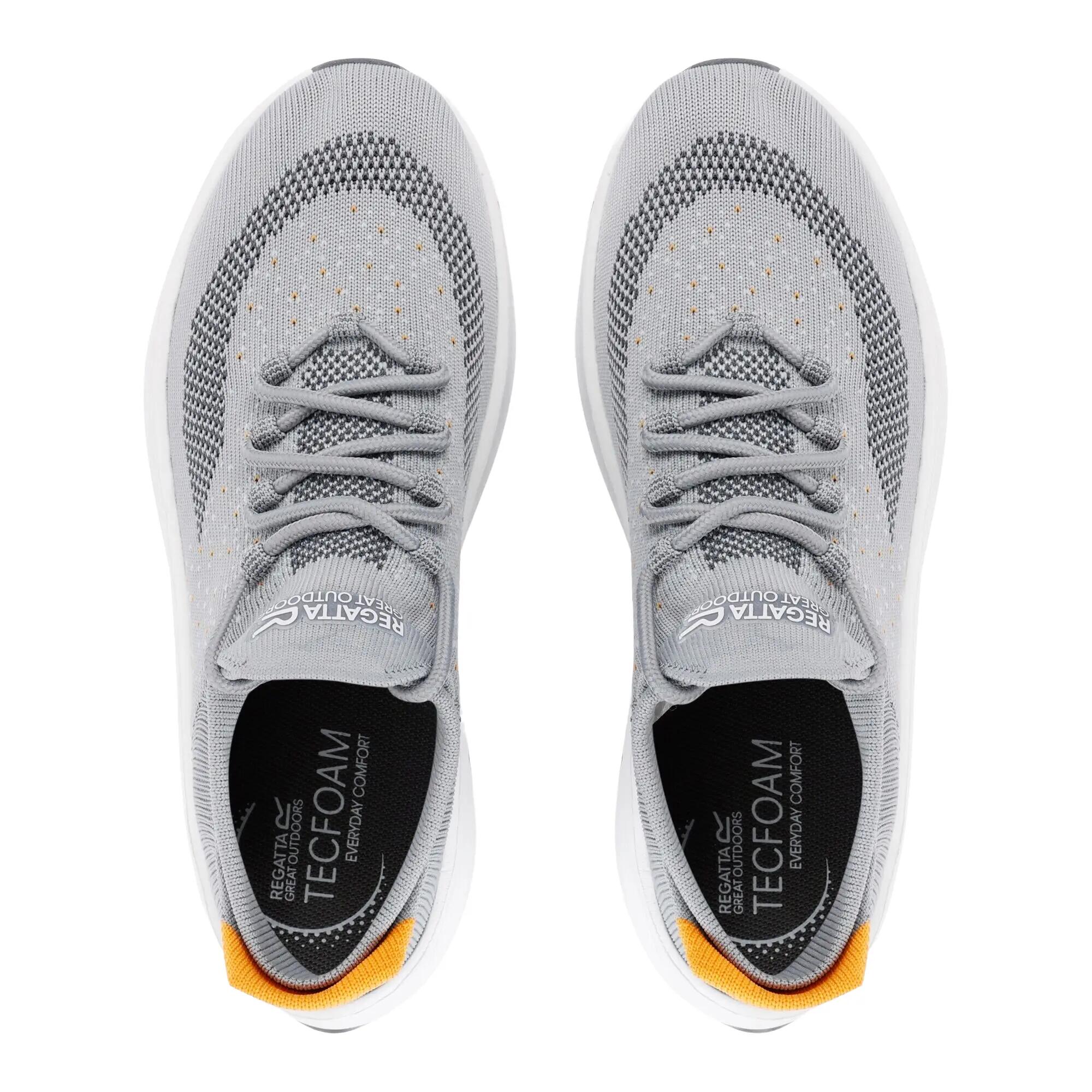ORTON Sneakers Herren grau Sturm/orange, atmungsaktives Strickmaterial 6/7