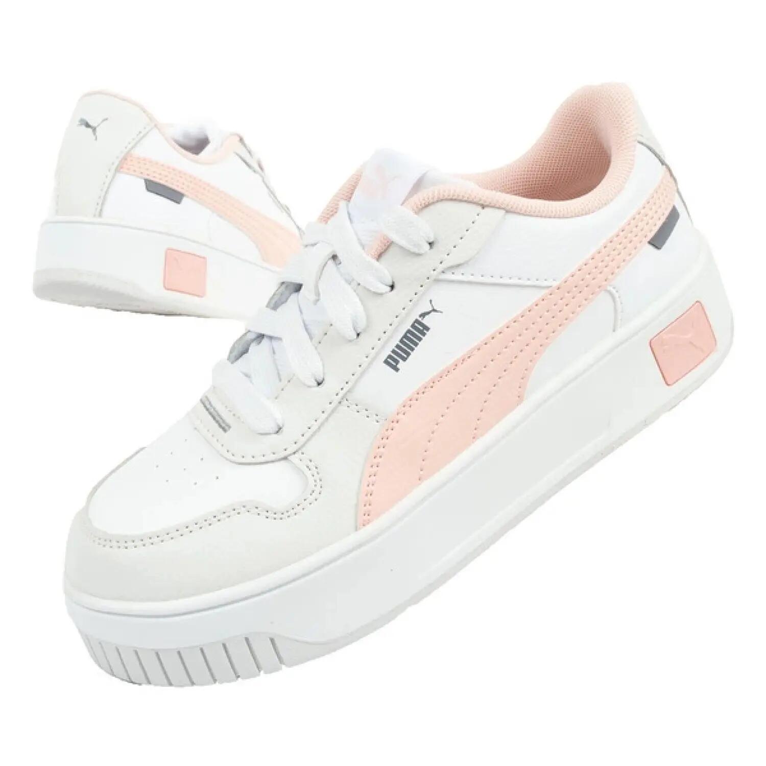 Zapatillas Carina Street Niña PUMA White Rose Dust Feather Gray Pink 7/10