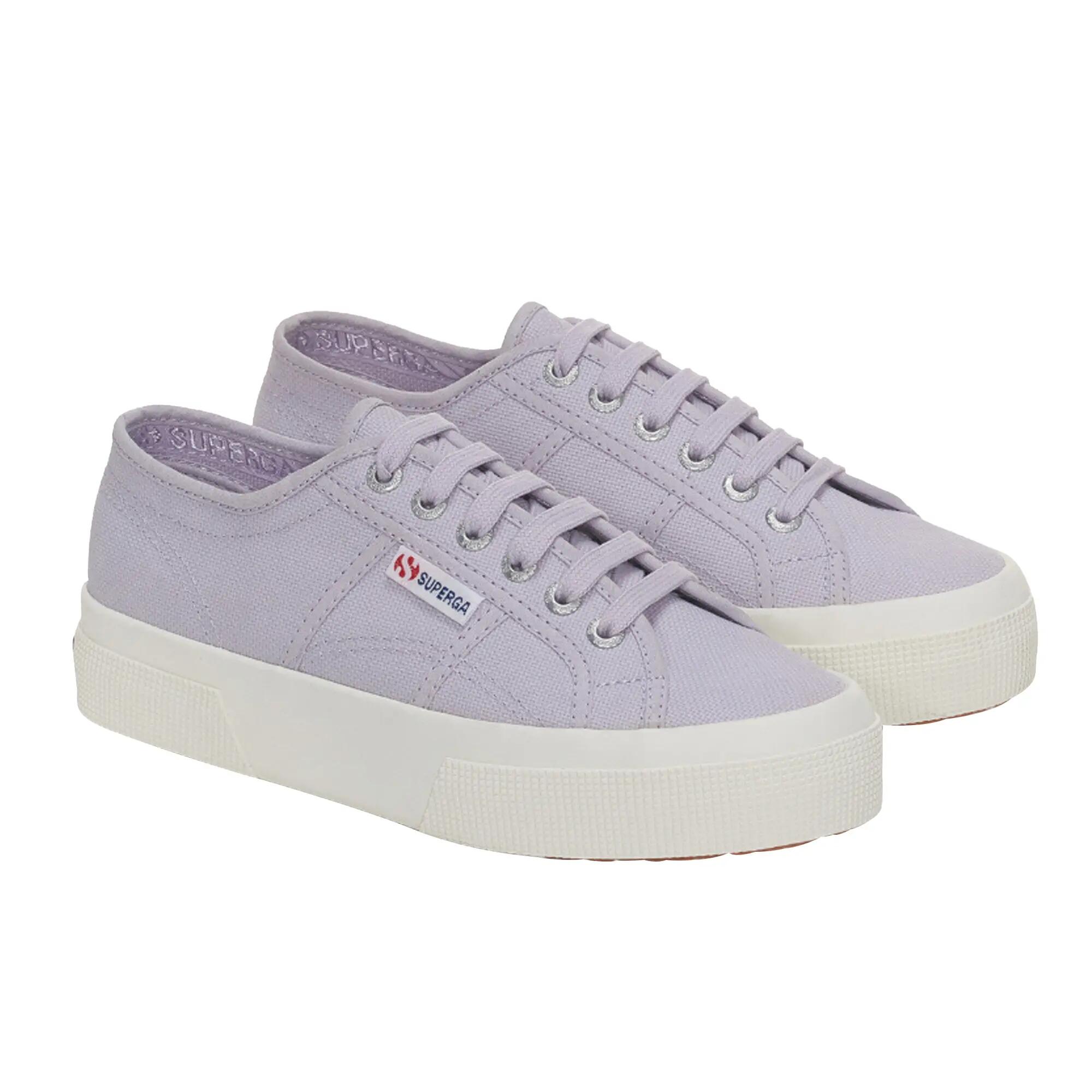Chaussures À Semelles Compensées Adulte (Violet Clair / Ivoire) 5/5