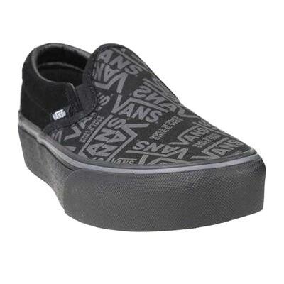 Dames 66 klassieke platform schoenen (zwart)